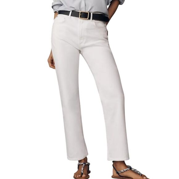 Citizens Of Humanity Zurie Denim Jeans White Premium Vintage Size 25 Designer - Picture 1 of 12